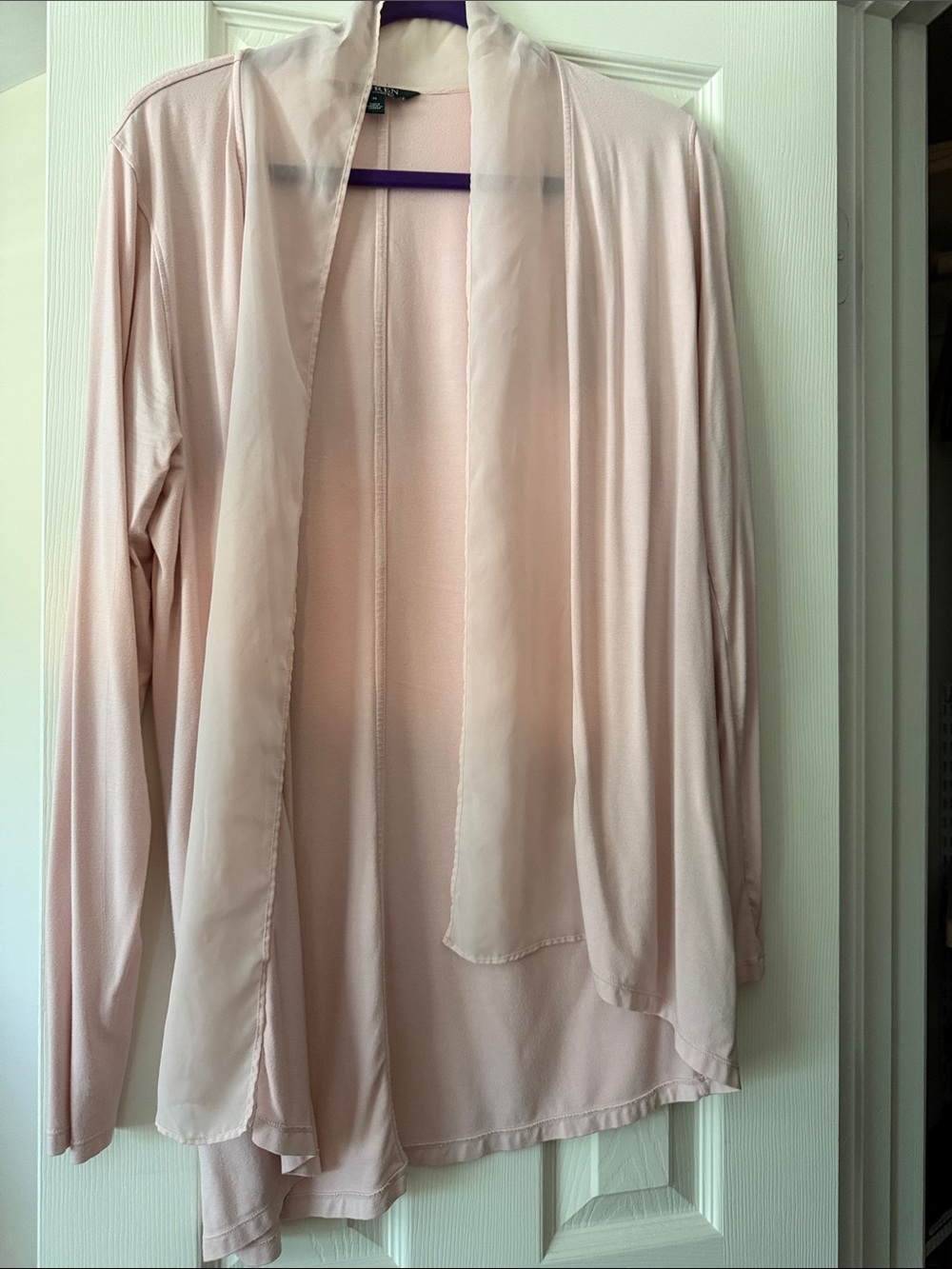 Lauren Ralph Lauren Light Blush Pink Cardigan Top
